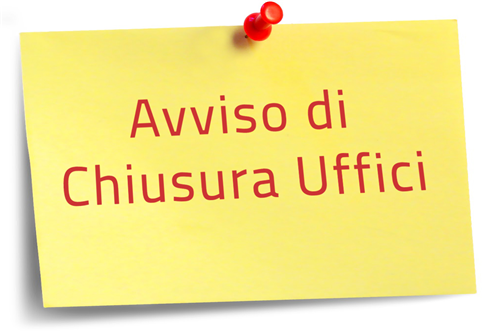 Chiusura uffici comunali sabato 26 settembre 2026